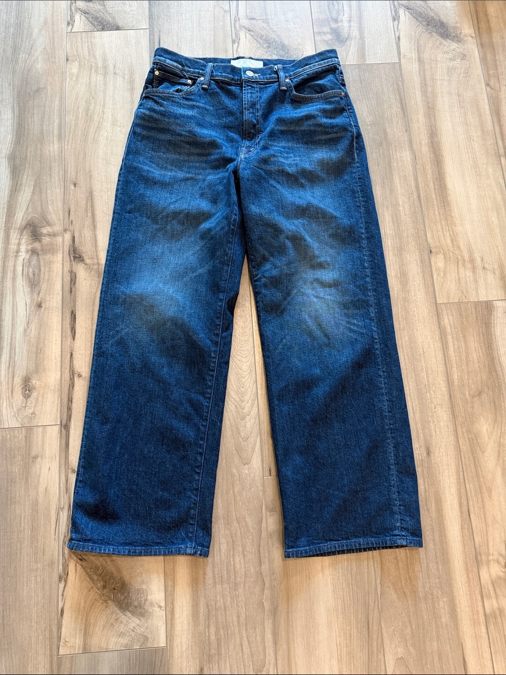 MOTHER The Dodger Flood Jeans in Digital Underground. High Rise Wide Leg 28 - Picture 3 of 9